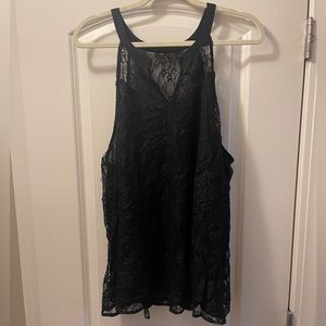 Black lace tank top